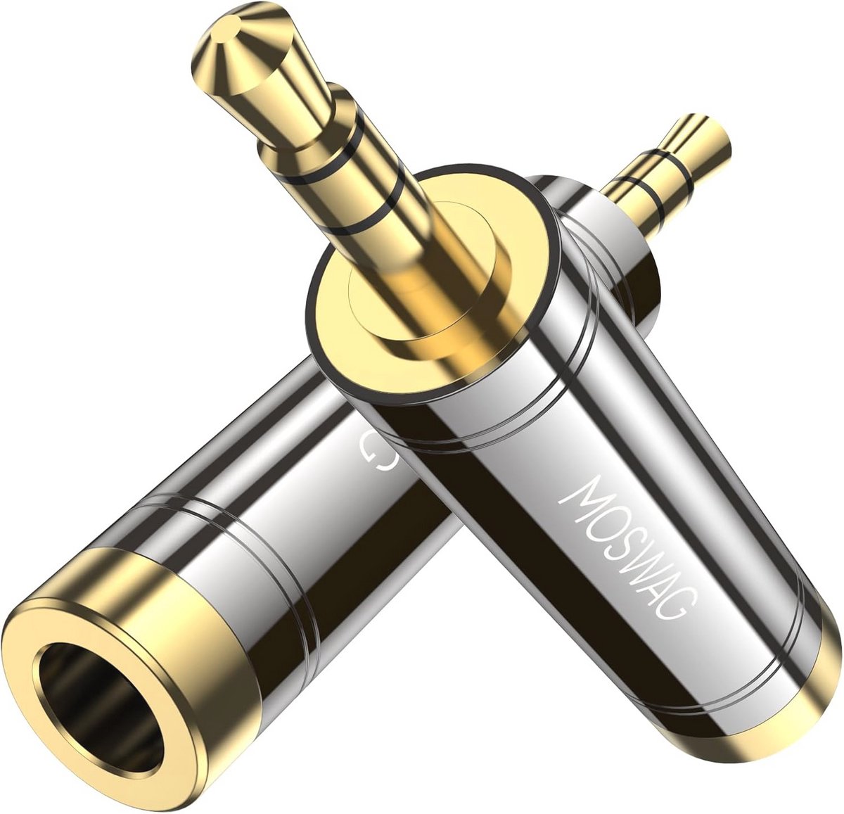 3.5mm naar 6.35mm Adapter voor Audio Apparaten - 2-Pack