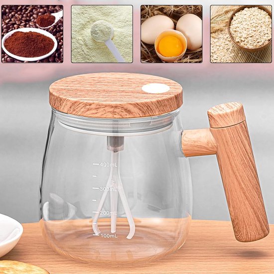 Automatische zelfroerende koffiemok, 380 ml magnetische