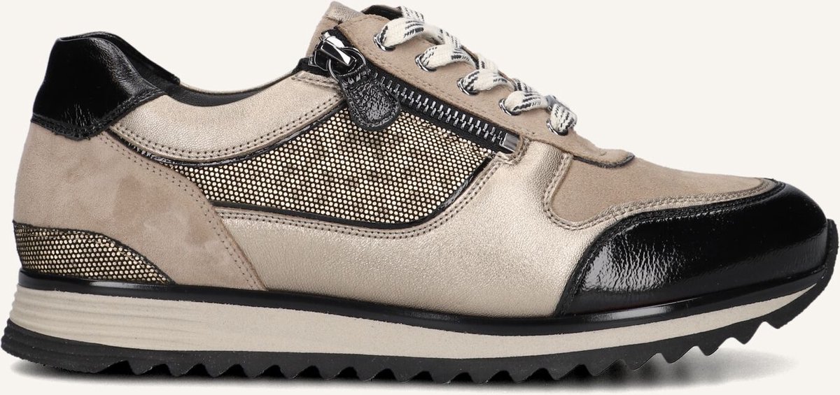 Hassia Porto Sneakers - Leer - Dames - Taupe - Maat 37,5