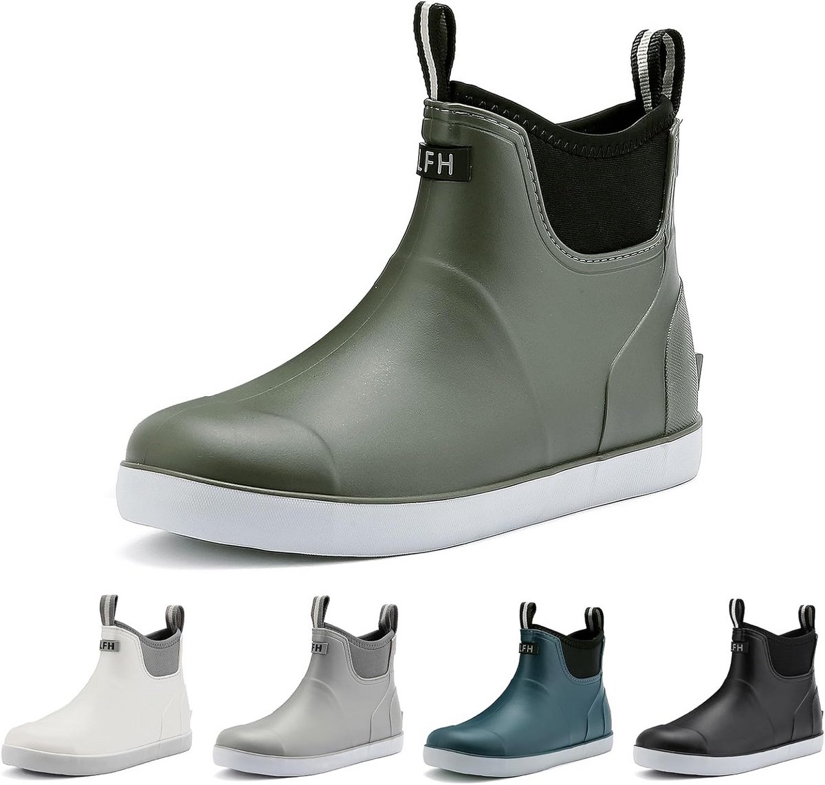 Polar Heren Thinsulate Volledig gevoerd Waterdicht Diep loopvlak Duurzaam Rubber Shell Thermische winterregen Sneeuwlaarzen - Zwart - UK12 / EU46 - YC0693