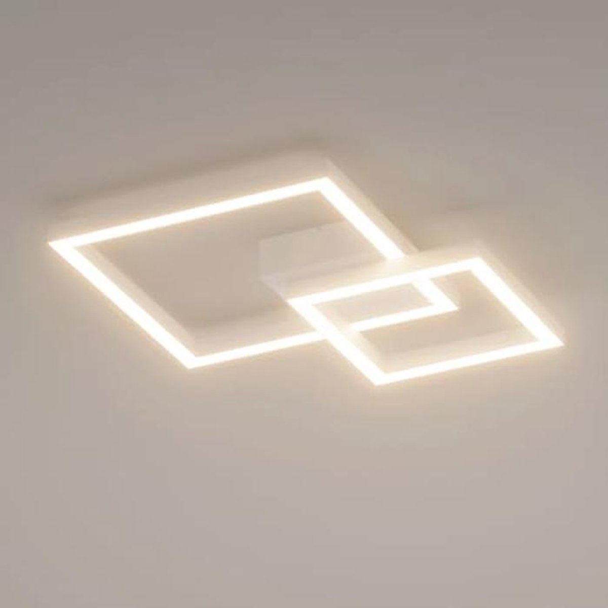 Moderne LED Plafondlamp 35W - 2400 Lumen - Warm Wit - 36x36x6 cm
