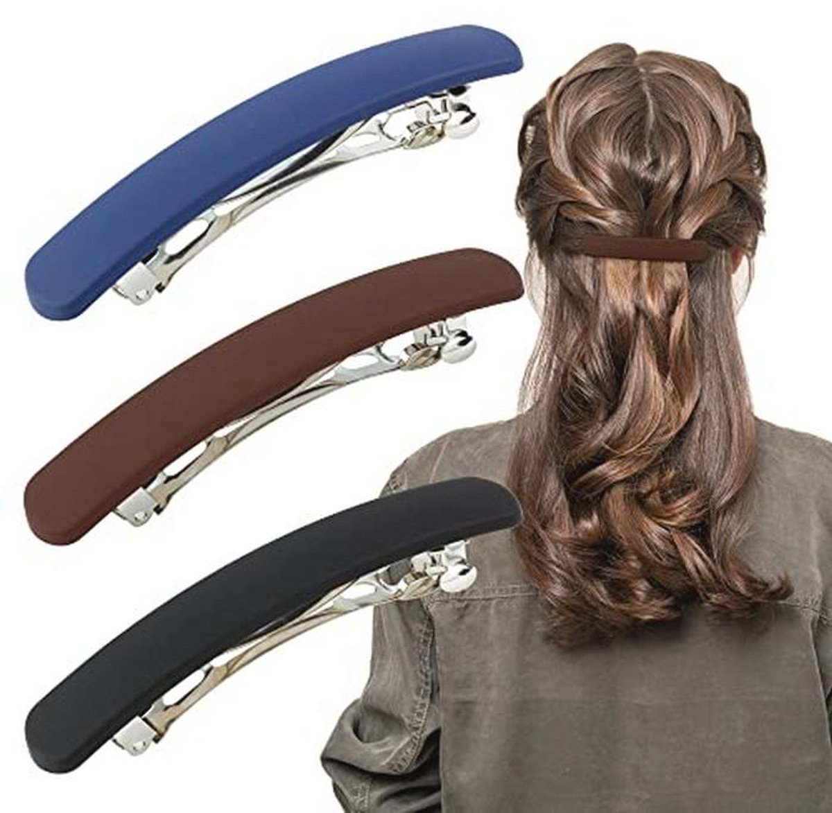 Matte Haarspeldjes - 3 Stuks voor Dun en Fijn Haar - Flatterende Haaraccessoires