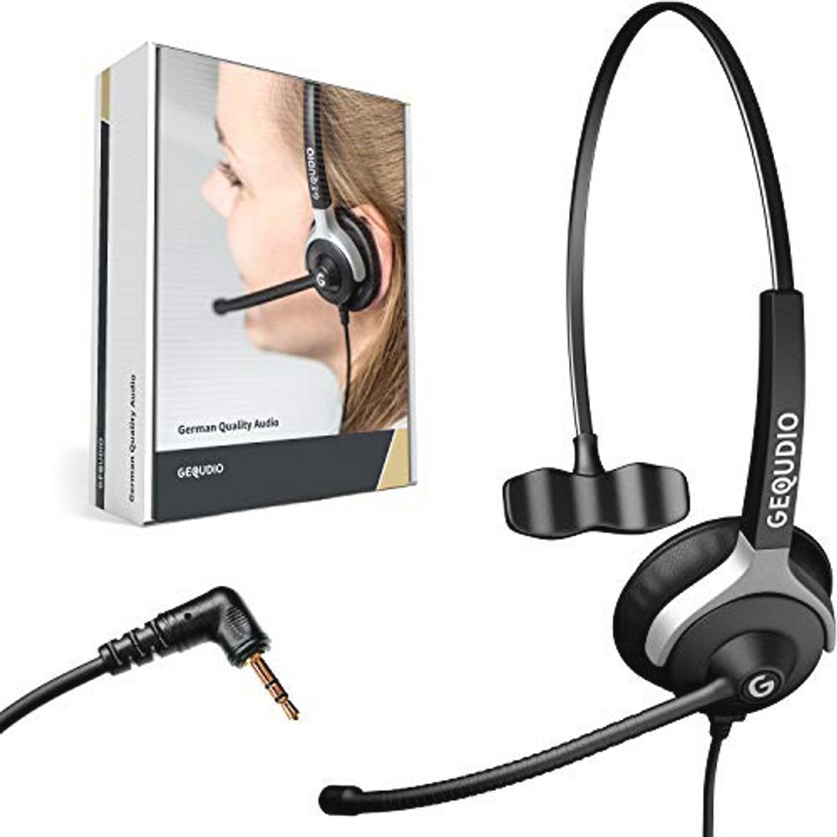 Lichtgewicht Bedrijf Headset met Kabel - 2,5 mm Jack voor Comfortabel Telefoongebruik