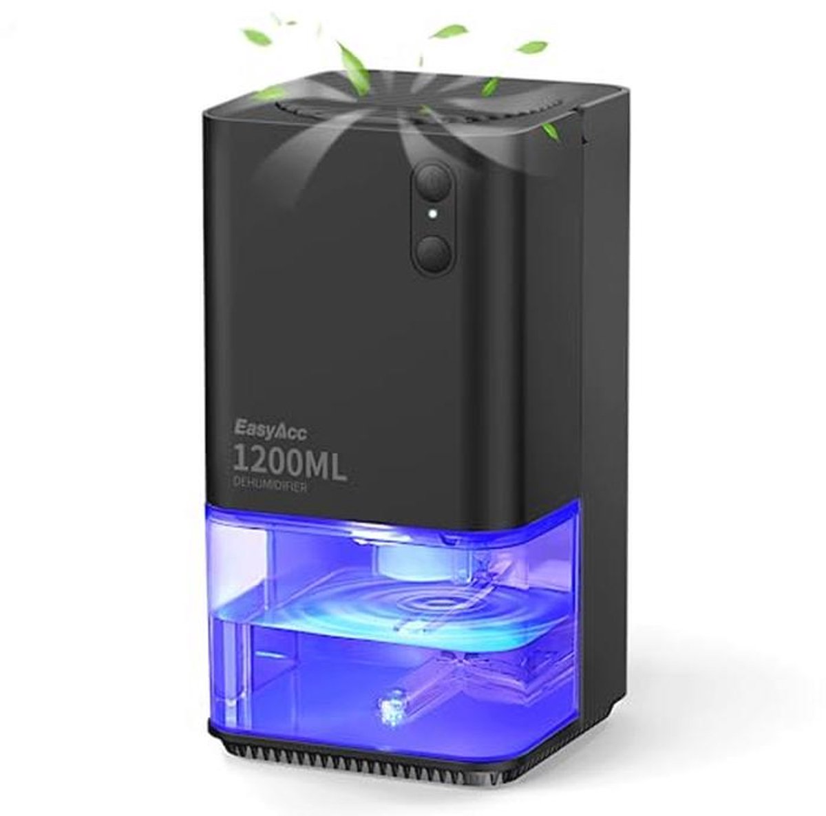 Luchtontvochtiger 1200 ml - Stil en Draagbaar met 7 Kleurrijke LED Lampen voor Thuis, Badkamer en Slaapkamer