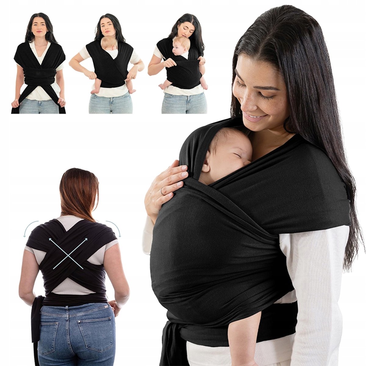 Draagzak Baby - Flexibele Draagdoek voor gezamenlijke en Peuters