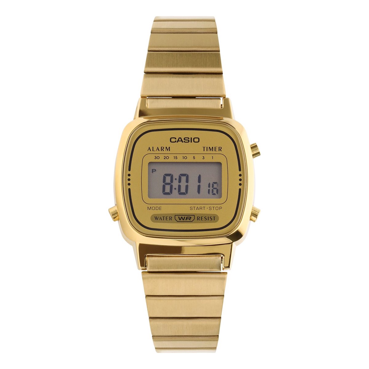 Casio Vintage Mini LA670WEGA-9EF Unisex Horloge 25 mm - Goudkleurig