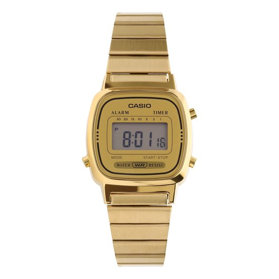 Casio Vintage Mini LA670WEGA-9EF Unisex Horloge 25 mm - Goudkleurig