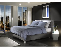 Yellow Percale - Dekbedovertrek - Lits-jumeaux - 260x200/220 cm - Midnight Blue