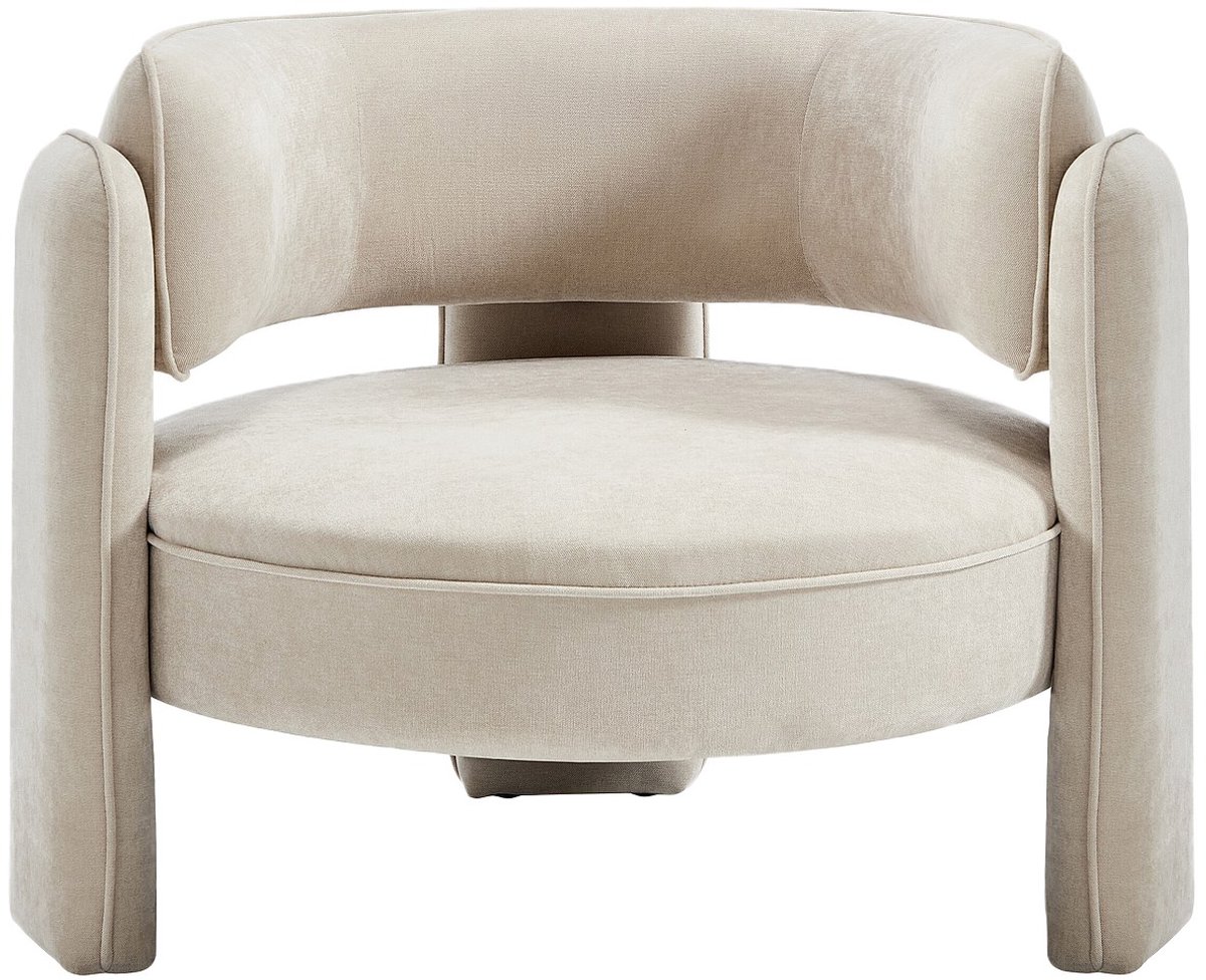 Vente-unique Beige stoffen fauteuil ZORIMO