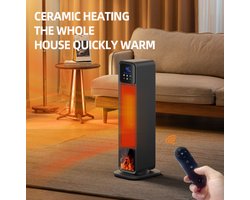 2025 Kachel 2 in 1-staande warmtestraler & verkoeling -elektrische kachel-verwarming met…