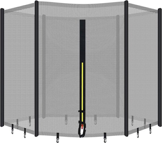 TTGoods - Vervangingsnet trampoline Ø305CM 8 palen - Veiligheidsnet tuintrampoline met accessoires