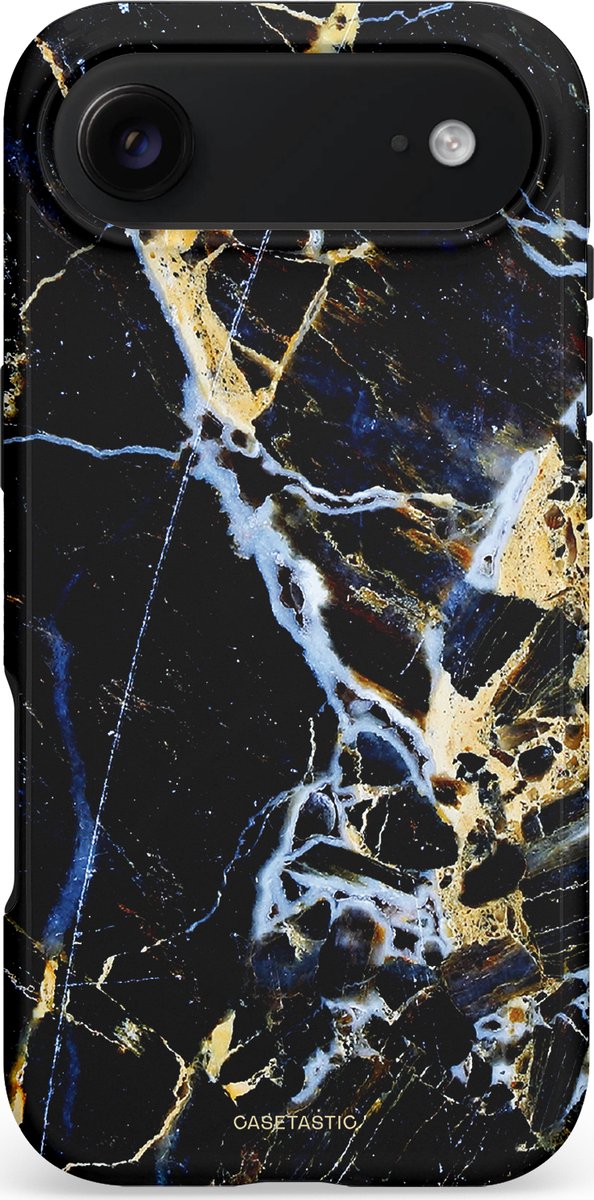 Casetastic Hoesje Geschikt voor Apple iPhone Air MagSafe - Stijlvolle Beschermende Duo-layer Case - Black Gold Marble