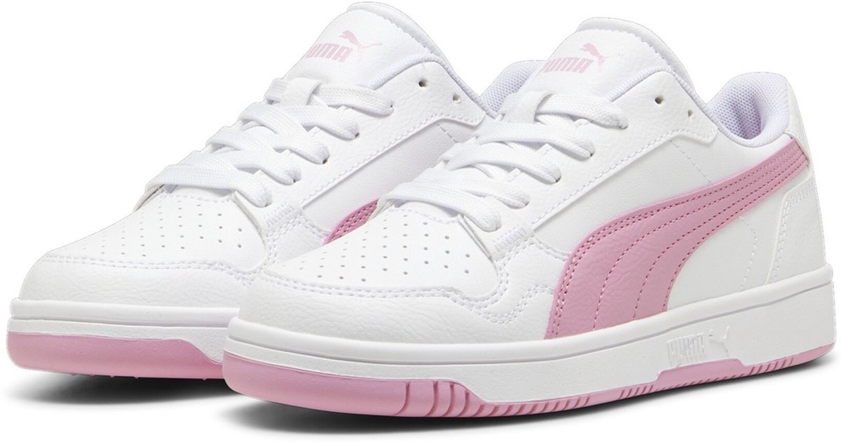 Puma kinderschoenen Low Reb-L Jr 398993 Puma -Mauve-Magenta Gleam Wit