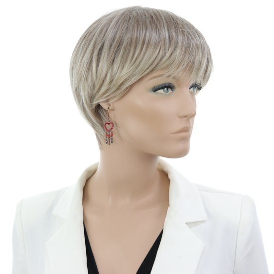 Boucles d'oreilles Behave Rose avec pendentif en forme de coeur rouge