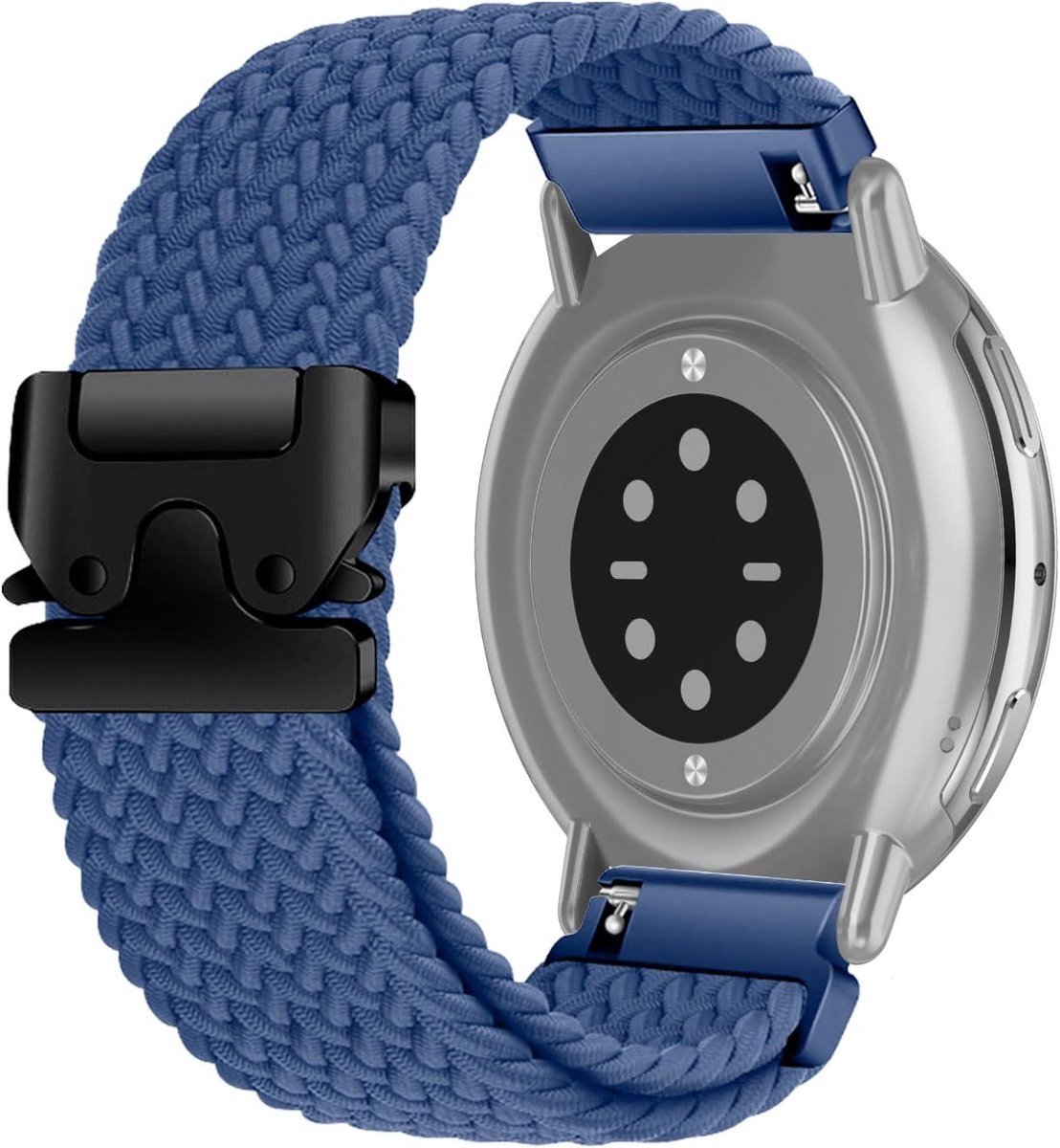 Cosensi - Nylon Armband 20mm voor Smartwatch - Ademende Band - Blauw