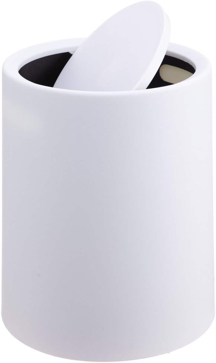 Prullenbak voor cosmetica - 6 l - wit