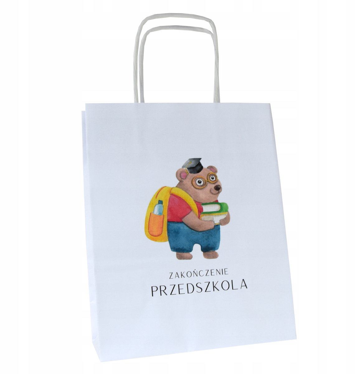 Merkloze papieren cadeauzakjes met opdruk - 18x8x22cm