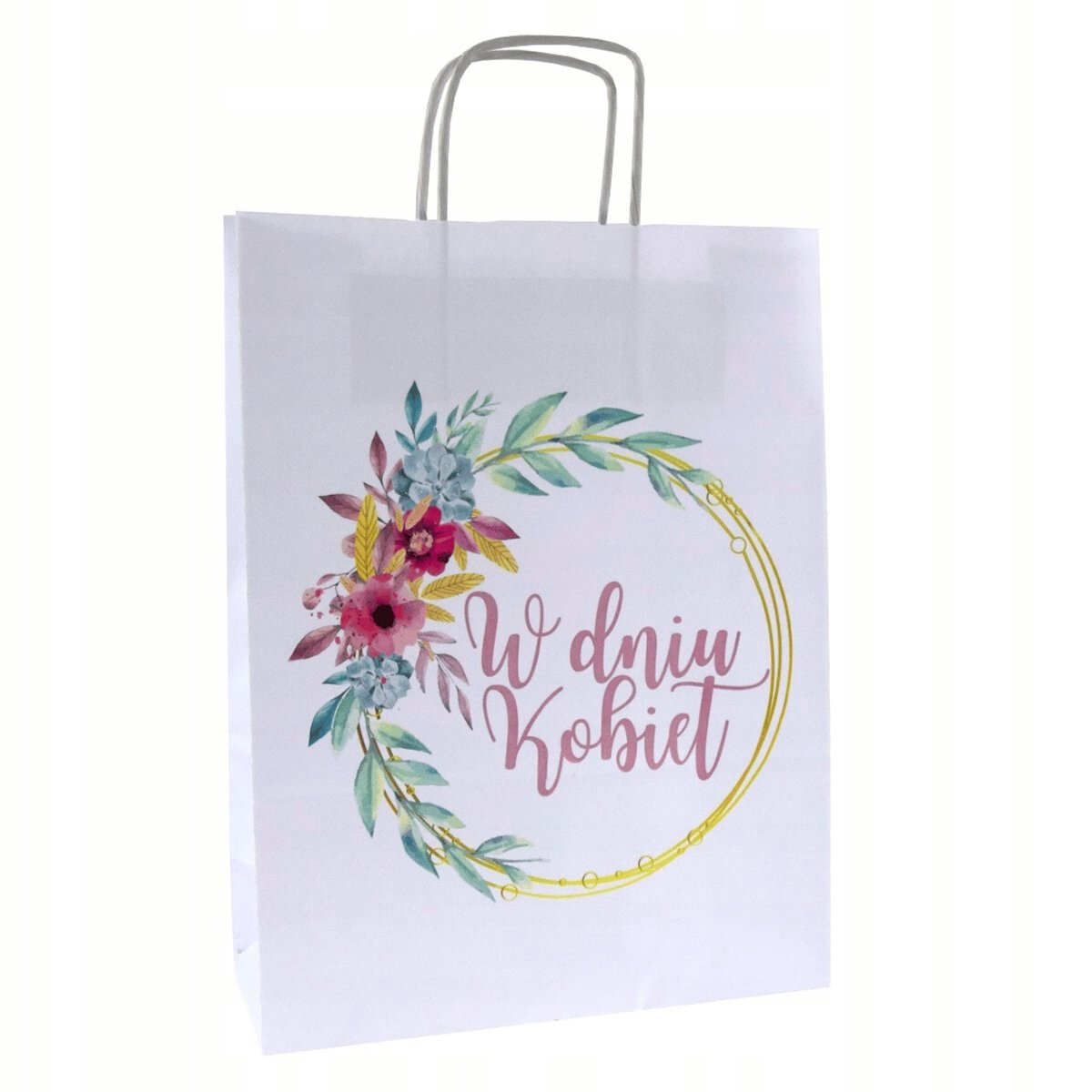 Papieren Tas Damesdag A4 24x10x32cm - Stijlvolle Cadoverpakking