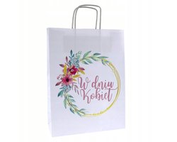 Papieren Tas Damesdag A4 24x10x32cm - Stijlvolle Cadoverpakking