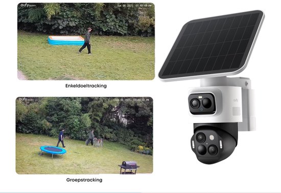 eufy Security eufyCam S4 2-pack- Beveiligingscamera buiten - triple lens Bullet-PTZ - 4K UHD - 360° Pan & Tilt - auto-tracking - Kleurennachtzicht - compatibel met HomeBase S380 van Merkloos — afbeelding 2