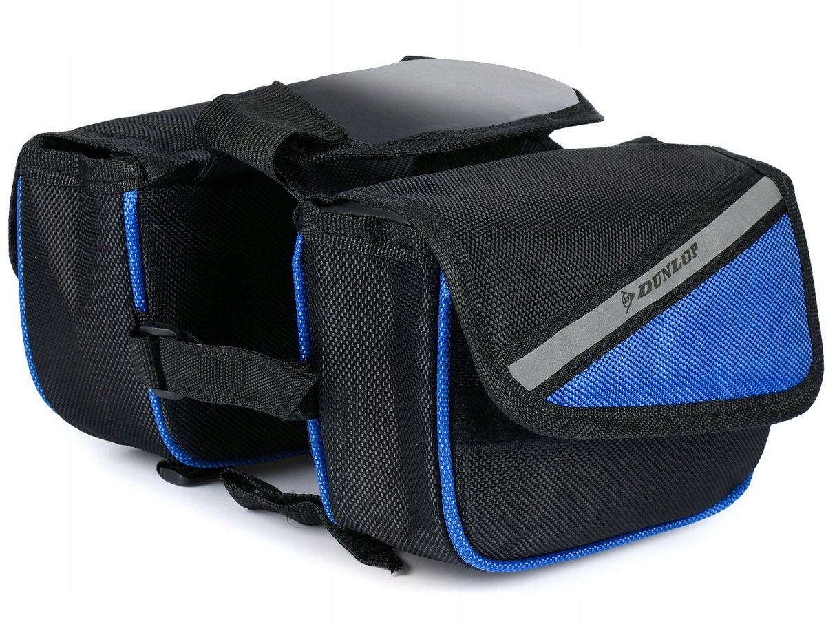 Dunlop Fietstas Frame Tas met Telefoonhouder - Waterdicht & Praktisch