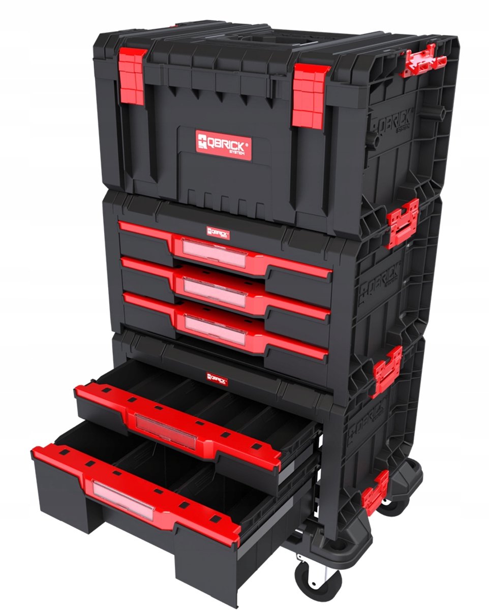 Qbrick System PRO Drawer Workshop Set 2.0 - Mobiele Gereedschapskist op Wielen