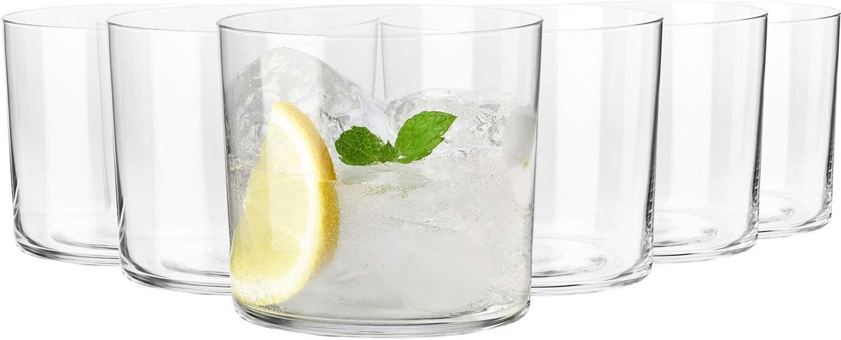 Set van 6 Cider Glazen 350 ml - Mixology Collectie - Kristal Glas - Vaatwasser Geschikt