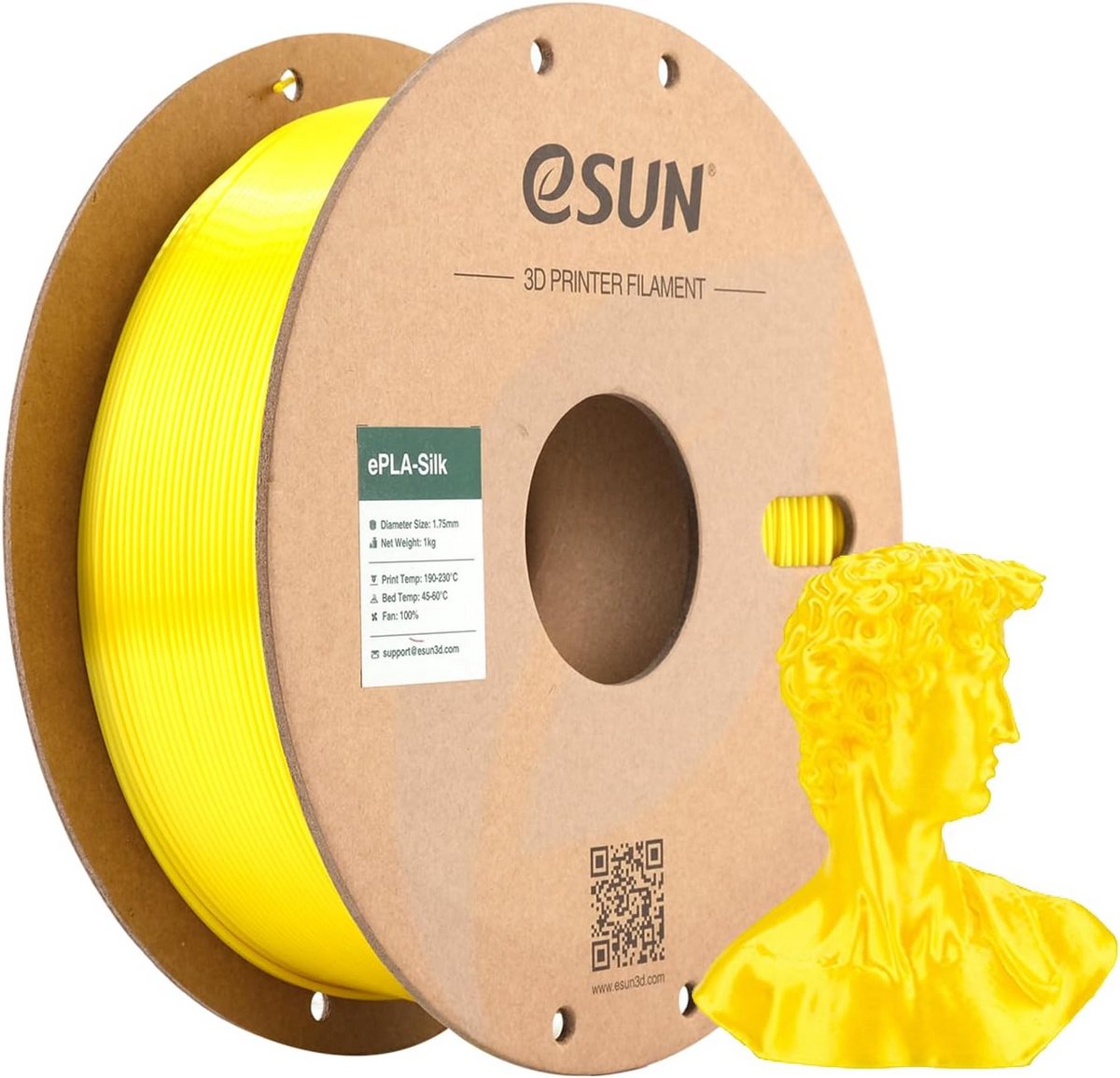Zijdeachtig Glanzend PLA Filament 1.75mm voor 3D Printer - Hoge Precisie 1KG Spoel