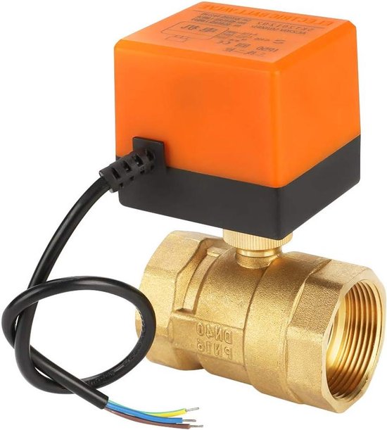 RVS 3-weg kogelkraan DN40 1 1/2 inch met pneumatische aandrijving AT75