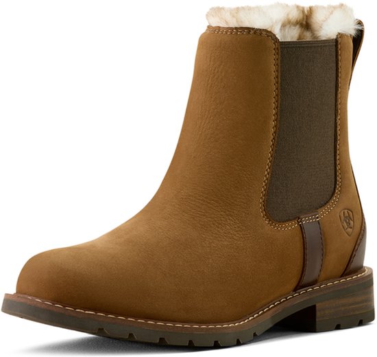 ARIAT WEXFORD SHERPA WATERPROOF CHELSEA JODHPUR DAMES Marron