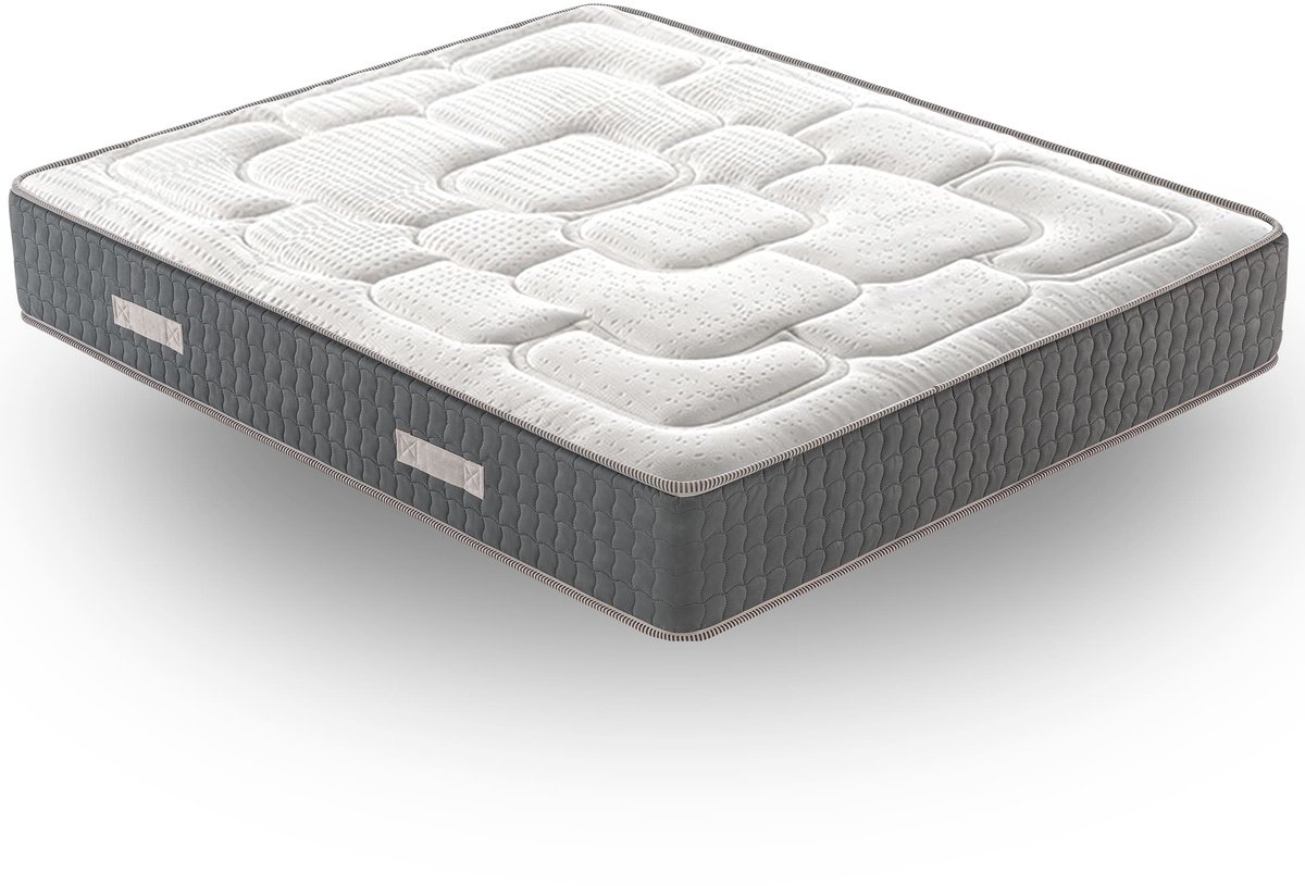 Ilovesleep Matras LUXURY - 120x190 cm, Traagschuim met Koudschuim Matras - Dikte 21 wit