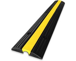 Vesuvius kabelbrug - weerbestendige kabelbrug, licht en ruimtebesparend, kabelbescherming voor evenementen, beurzen en licht commercieel gebruik (1 kanaal, liggend)