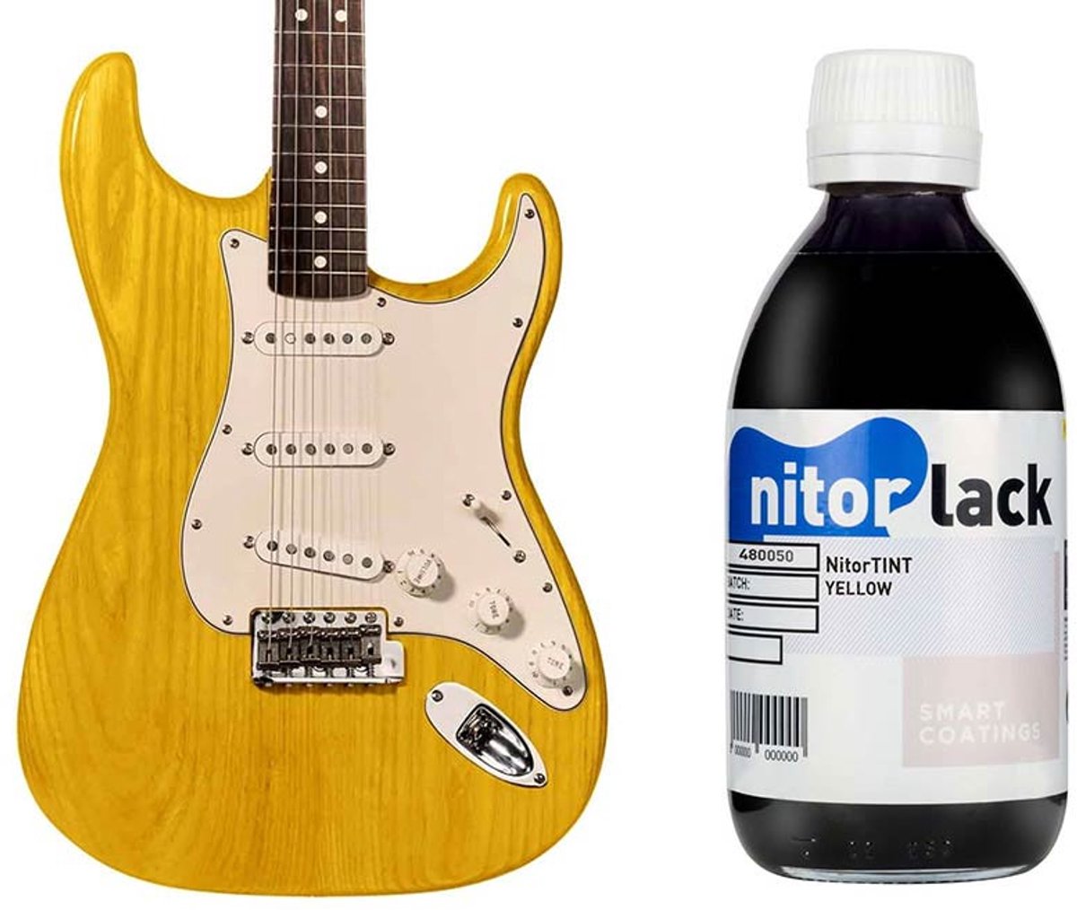 NitorLACK N480050112 NitorTINT Kleurstof Geel – 250ml Fles