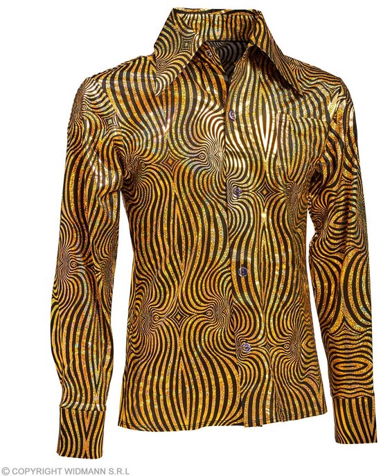 Costume des années 80 et 90 | Joe Disco Man exotique doré des années 70 | Petit moyen | Costume de carnaval | Déguisements