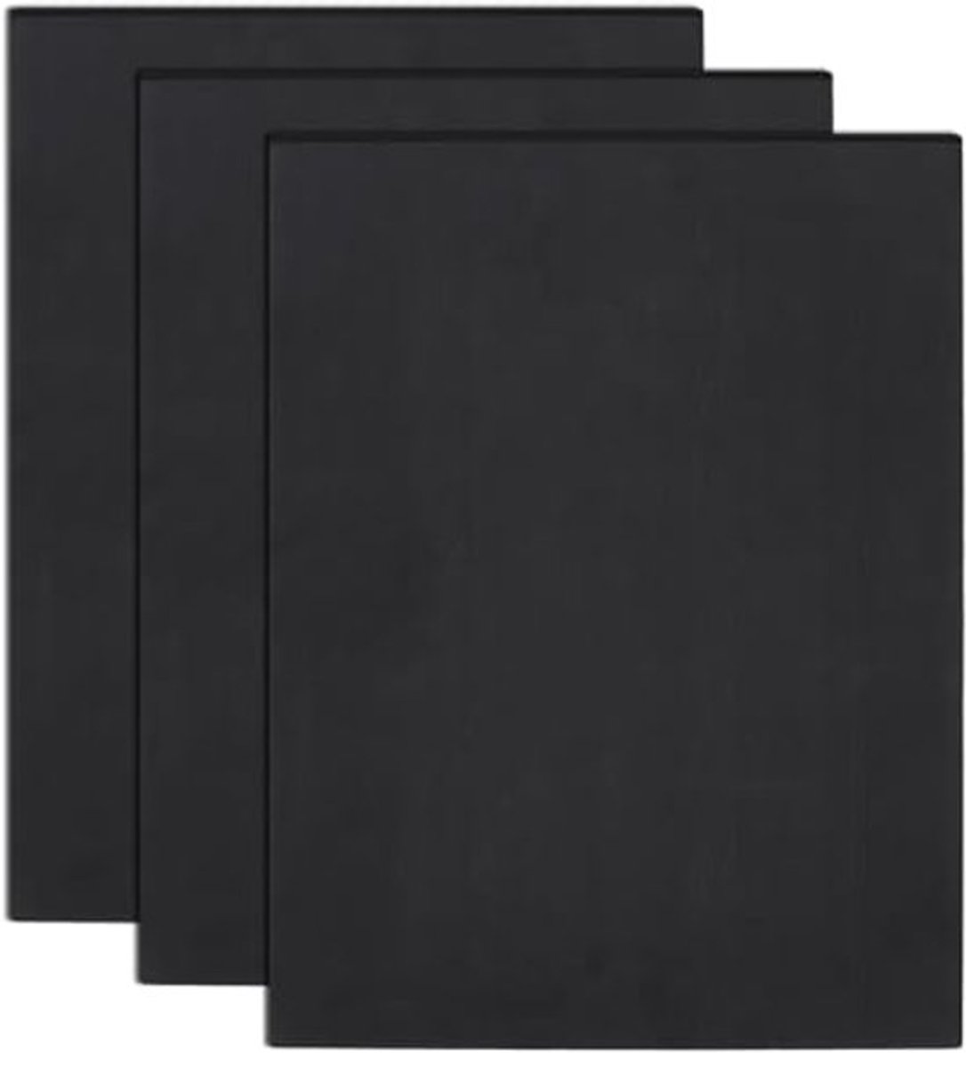 3 Vellen PVC-schuim 30 x 40 cm - 3 mm Dikte - Zwart - Voor Handwerk en Modelbouw