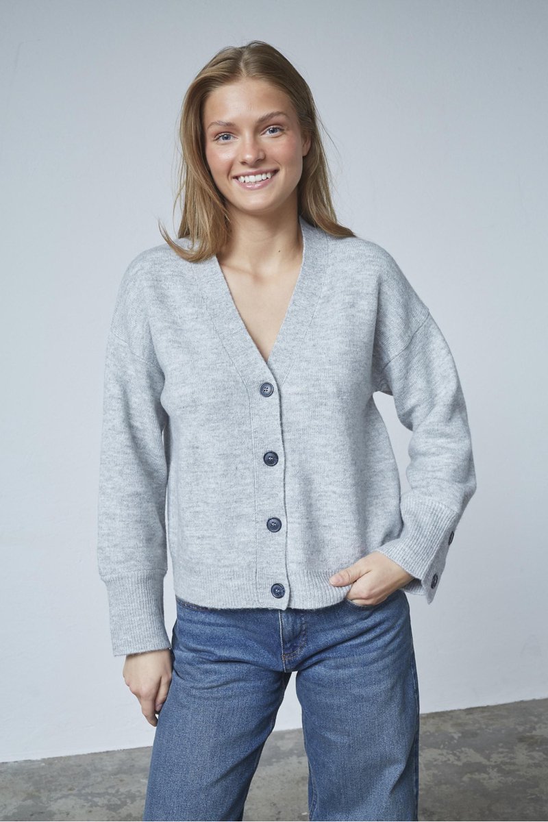 SISTERS POINT Hima-ca - Dames Vest - Grey mel. - Maat L