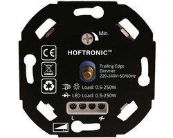 LED dimmer - 0.5-250 watt - Geschikt voor fase afsnijding - Universeel