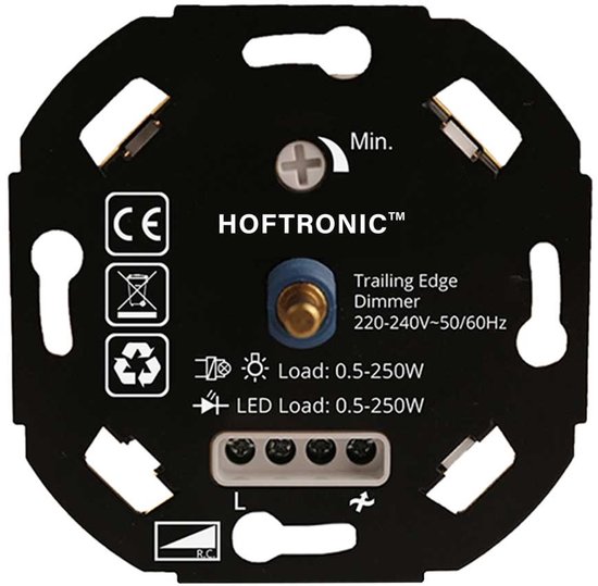 LED dimmer - 0.5-250 watt - Geschikt voor fase afsnijding - Universeel