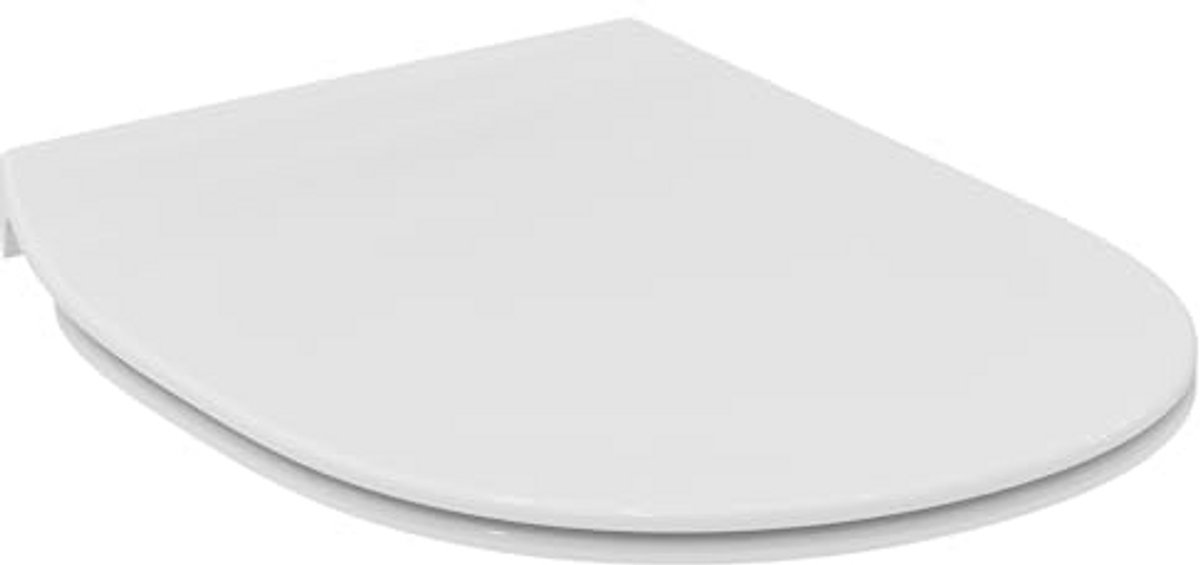 Ronde WC-bril met softclose en quick-release, plat design voor eenvoudige reiniging