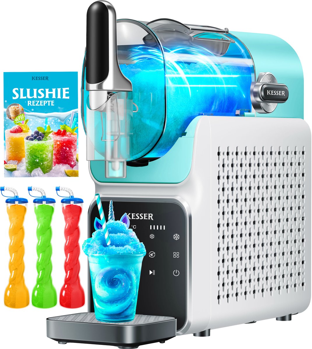 KESSER® Slush Puppy Maker 2L - Slushy Maker IJsmachine Set Milkshake, Smoothie, Frappés en Cocktails