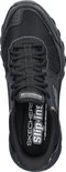 Zwarte Skechers slip-ins sneaker met veters en 'Air-Cooled Memory Foam' binnenzool.