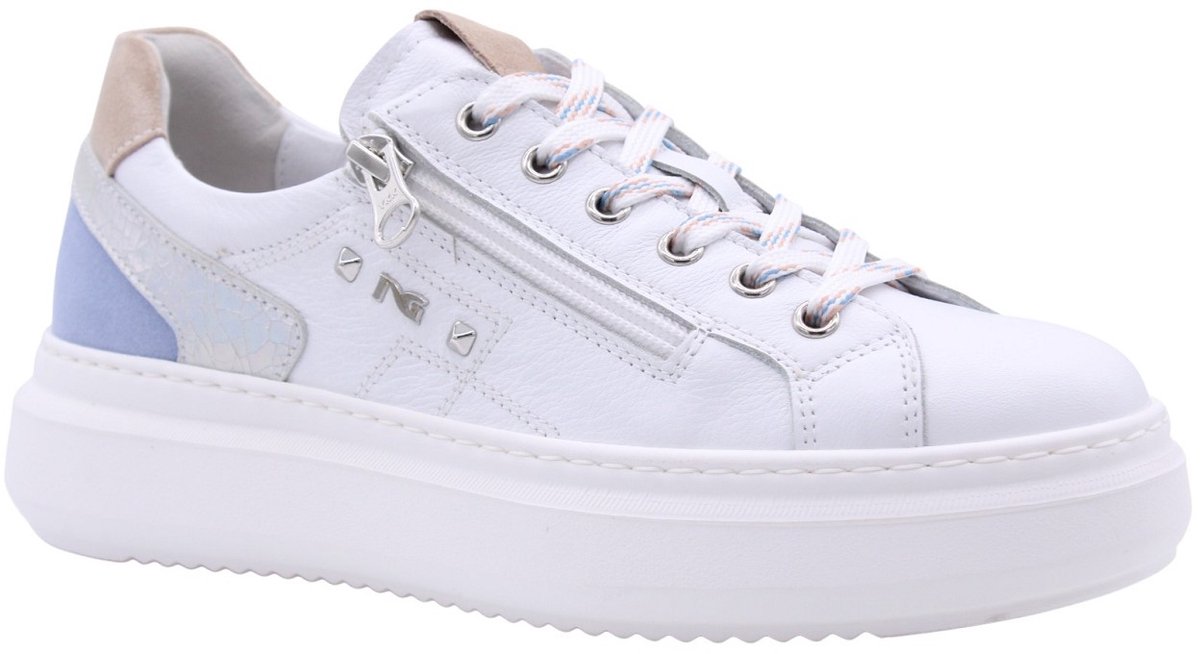 Sneakers Nerogiardini Cile Zouk Silver Velour Fiordaliso Femme Pu - Fashion Wear - Vrouwen