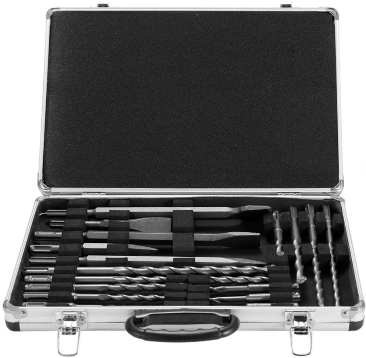 Germat SDS Boren en Beitel Set 18-delig – SDS Plus Betonboren & Beitels – Voor Beton, Steen & Metselwerk – Voor Boorhamer