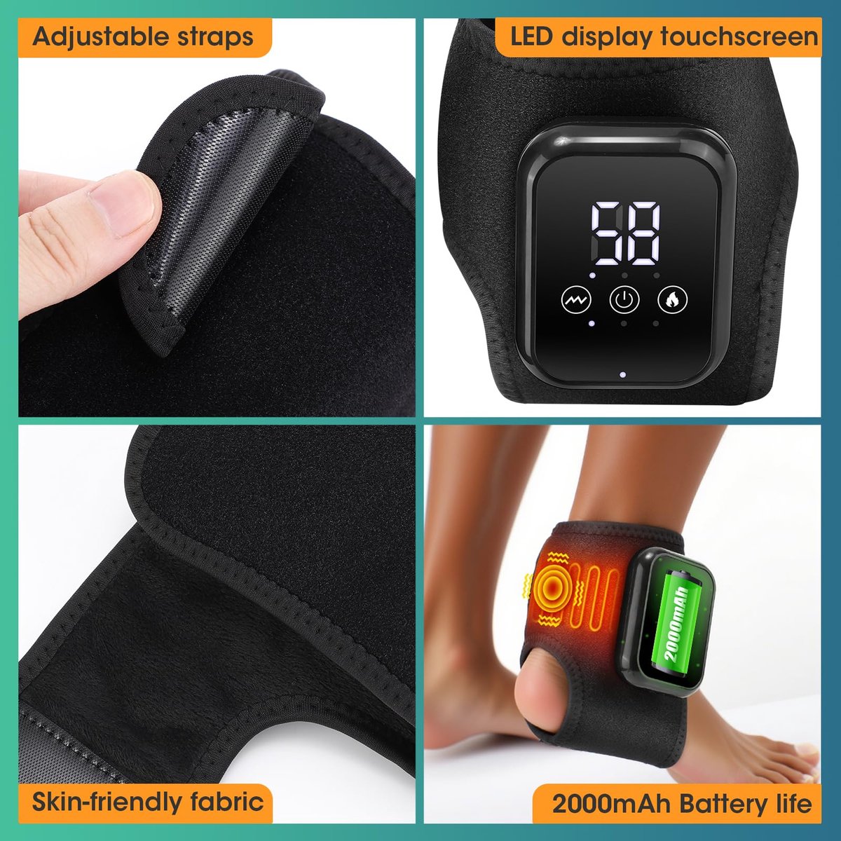 1 Voetmassageapparaat Oplaadbaar met (EAN: ...6447) - afbeelding 3