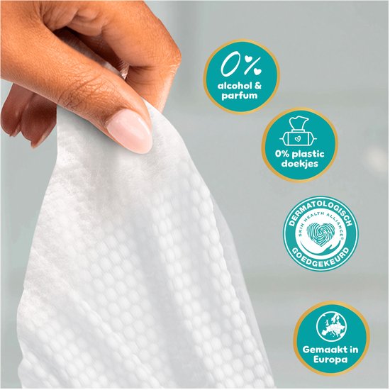 Pampers Aqua Soft Touch Babydoekjes, 15 Verpakkingen Van 60 Doekjes = 900 Doekjes