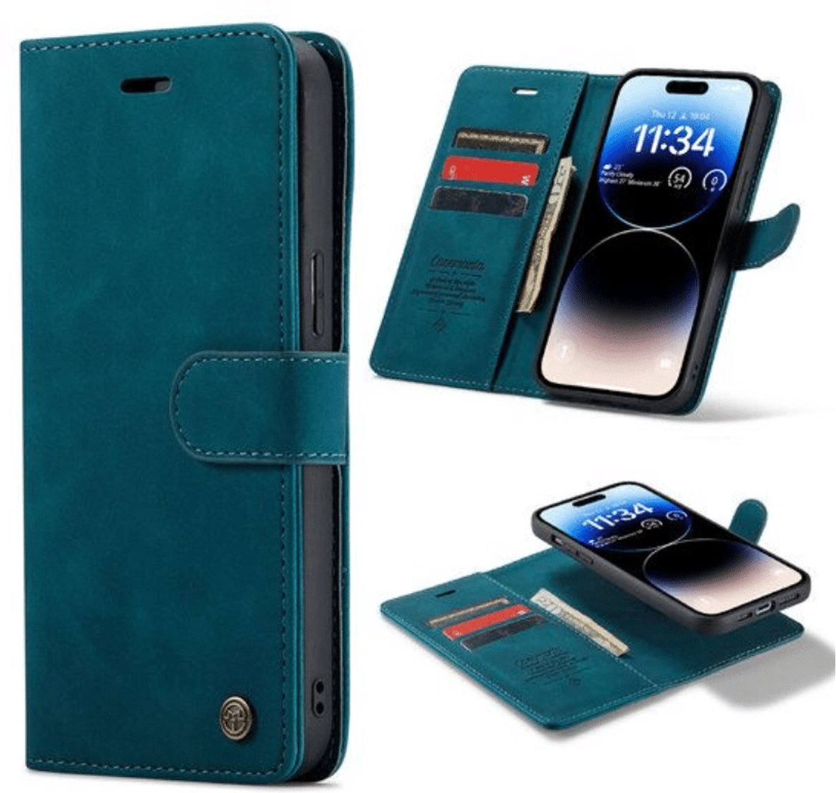 Casemania 2-in-1 Bookcase Hoesje voor Samsung Galaxy A17 / A26 - Groen