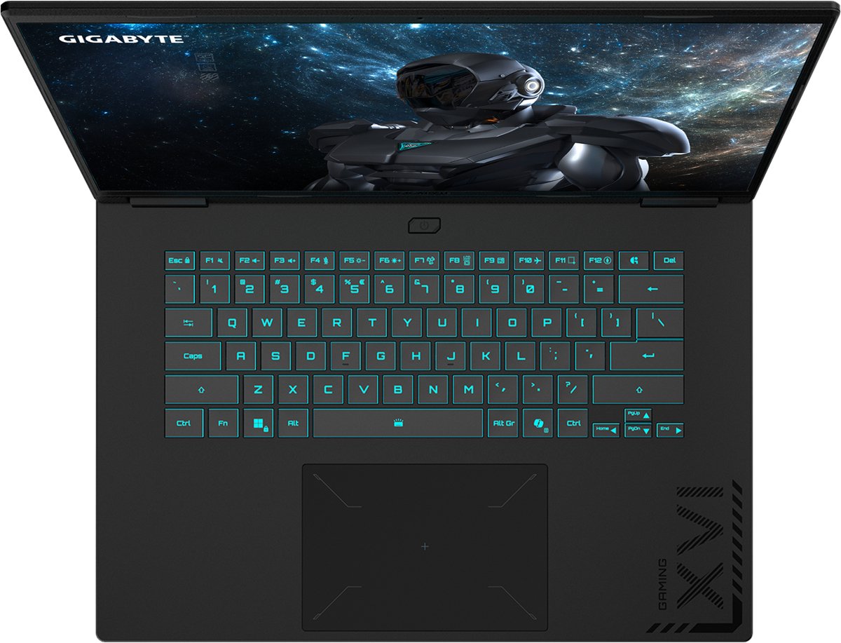 GIGABYTE GAMING A16 PRO DYHG5EECC4SH - Gaming Laptop - 16 inch - RTX 5080 - Core 7 - 32GB/1TB - 165Hz thumbnail 6