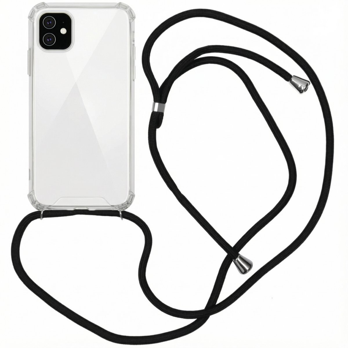 imoshion Hoesje - Geschikt voor Apple iPhone 11 - Backcover met koord - Zwart