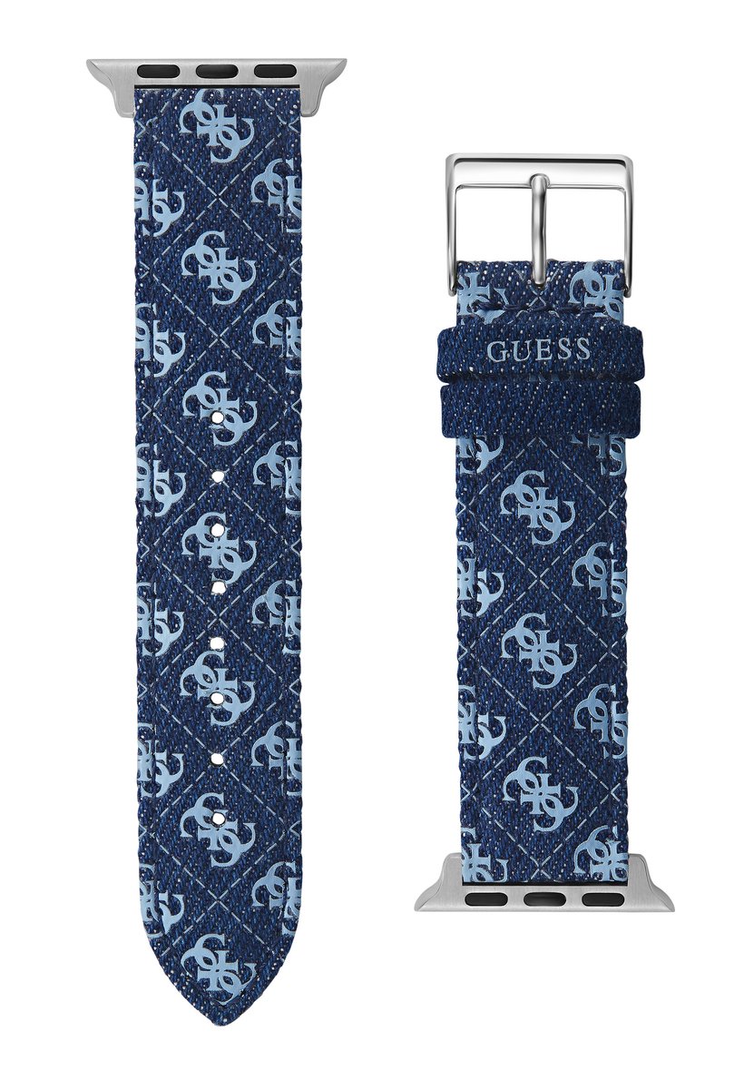 Guess Guess Apple Band Kijk Naar Bandjes Blauw Armband: 100% Leer CS2001S1, CS2001S3