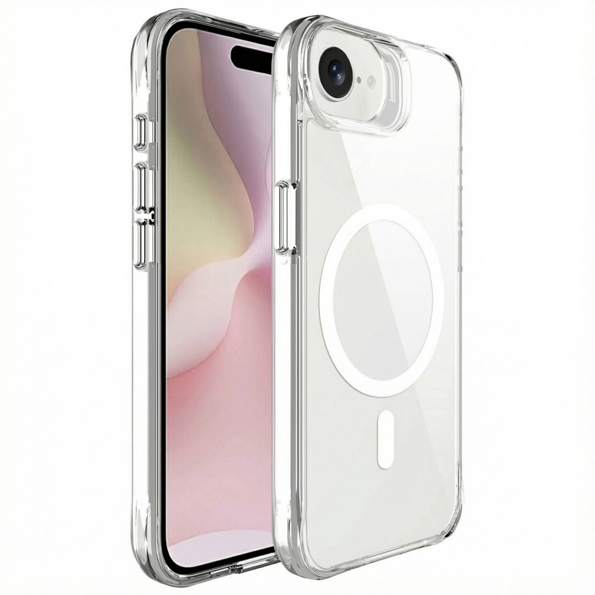 imoshion Hoesje - Geschikt voor iPhone 17e / 16e - geschikt voor MagSafe case - Transparant